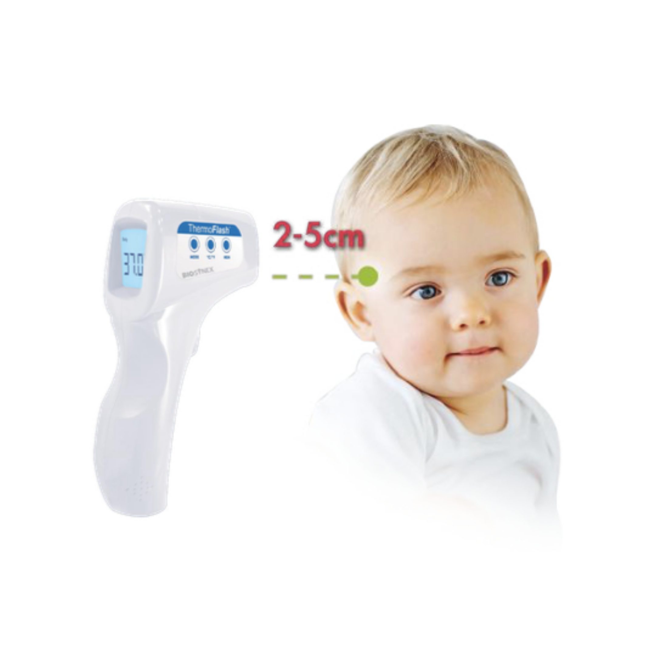 Thermomètre frontal flash sans contact - Medical-Thiry