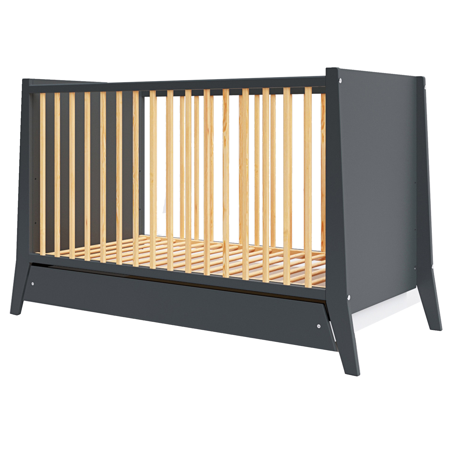 Lit Bébé évolutif 140x200 Cm Avec Baldaquin, Extensible, Système Coulissant, En Pin - Blanc Rose, Modulable Et Sécurisé